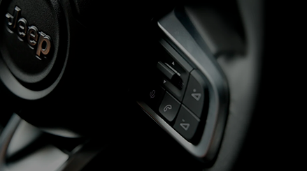 Detalhe do volante Jeep